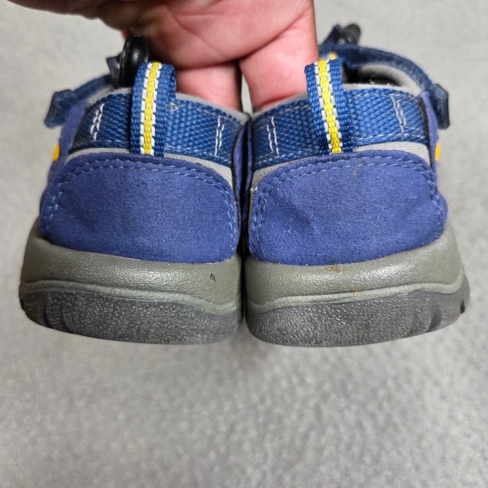 KEEN Newport H2 Water Sandals Hiking Shoes Kids Size 13 Blue Yellow Sporty